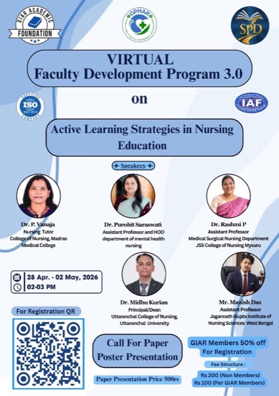 Virtual Faculty Development Program 3.0: Active Learning Strategies in Nursing Education