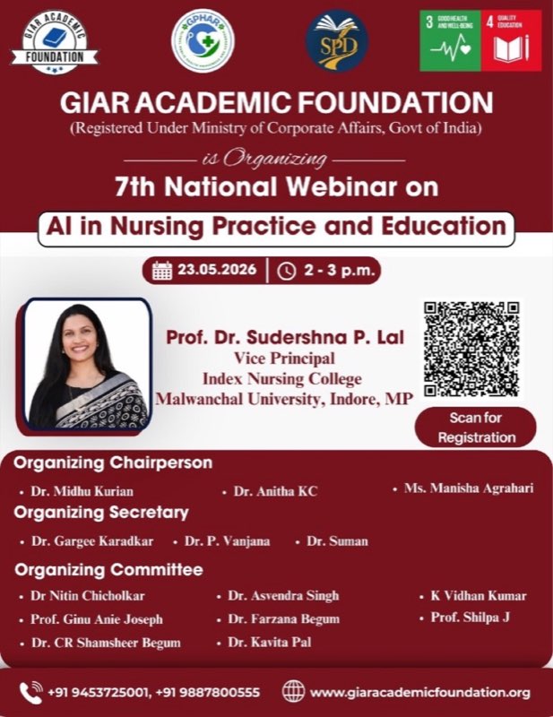 7th National Webinar on AI in Nursing Practice and Education