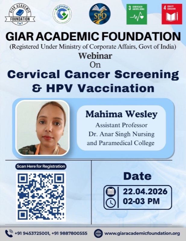 National Webinar on Cervical Cancer Screening & HPV Vaccination