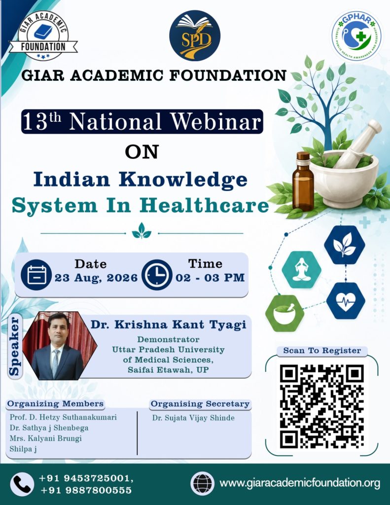 13th National Webinar on Indian Knowledge System in Healthcare